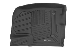 Chevrolet Silverado 3500 HD Floor Mats - Front + Rear - Rough Country - Flex-Fit - '20-'24
